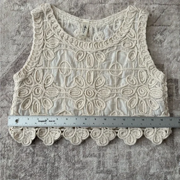 Mahina Boutique Crochet Sleeveless Crop Top O/S Small - Picture 11 of 16